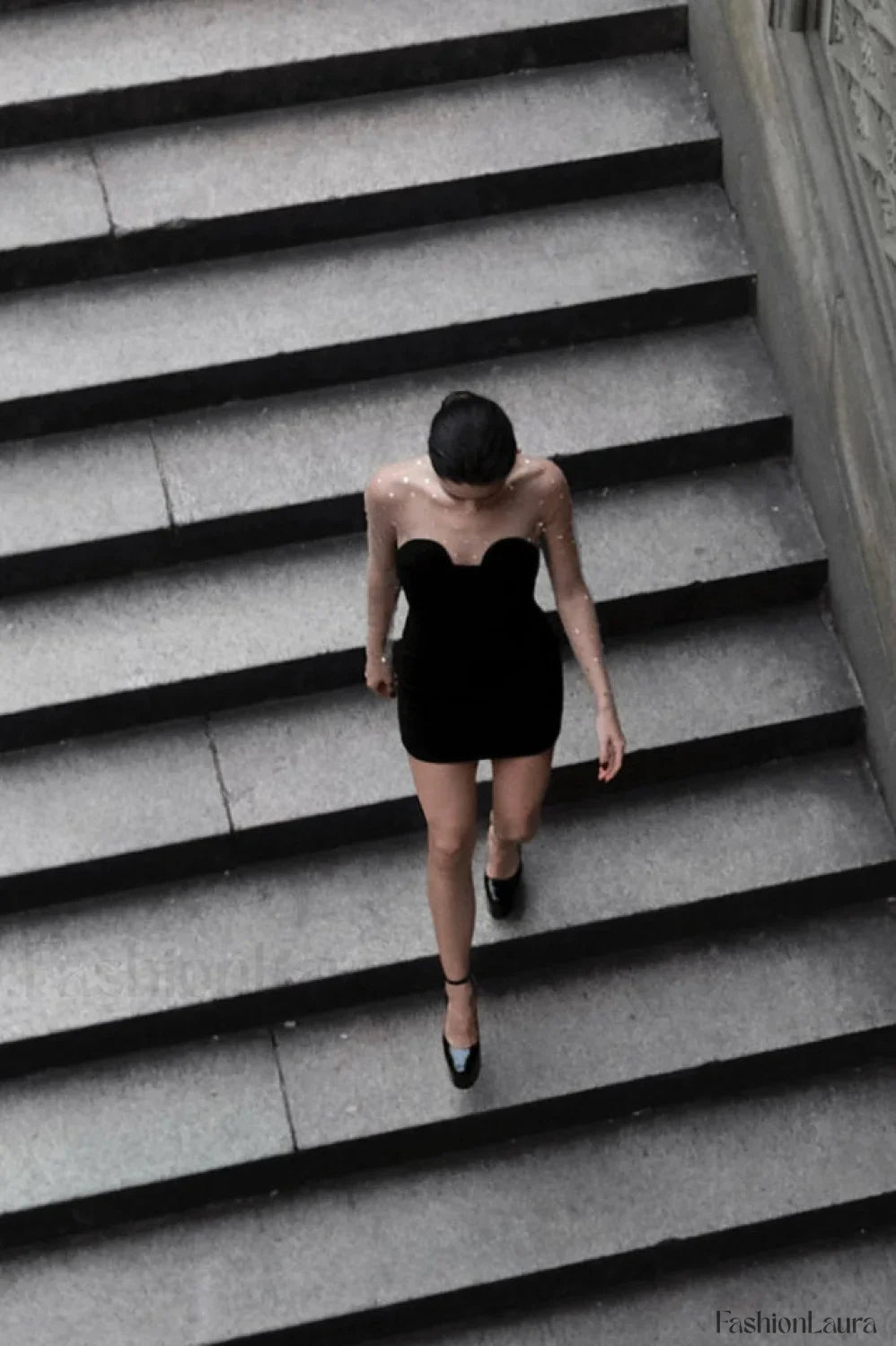 Aarohi Crystal Stylish Mesh Mini Dress