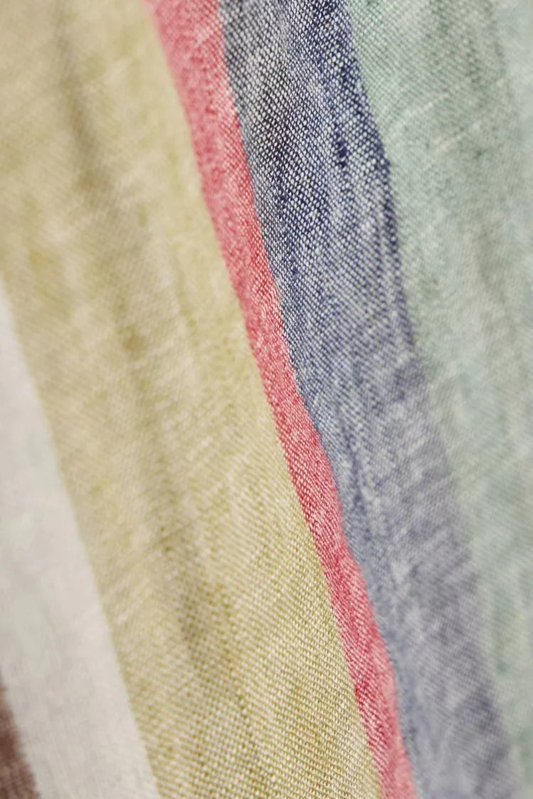 Striped Printed Strap Boho Dress