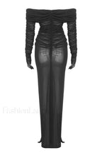 Afanen Bustier Stylish Ruched Mesh Dress