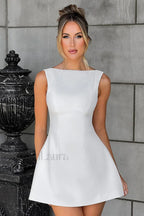 Alana Elegant Mini Dress S / Ivory