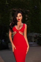 Alize Flower Stylish Embellished Maxi Dress