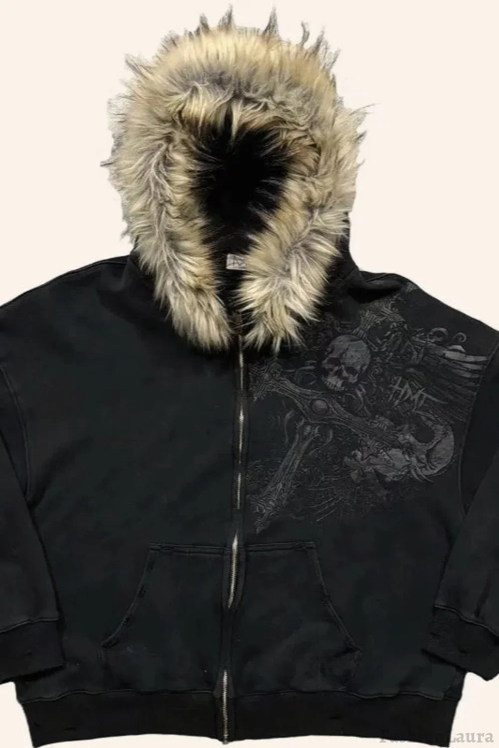 American Gothic Skeleton Bone Hoodie