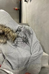 American Gothic Skeleton Bone Hoodie