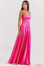 Anabella Black Lace Charming Up Maxi Dress