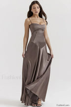 Anabella Black Lace Charming Up Maxi Dress