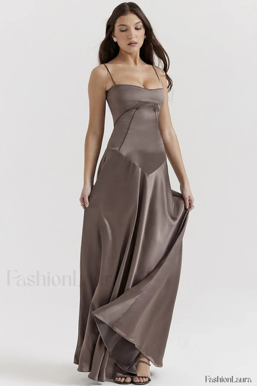 Anabella Black Lace Charming Up Maxi Dress