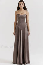 Anabella Black Lace Charming Up Maxi Dress S / Gray