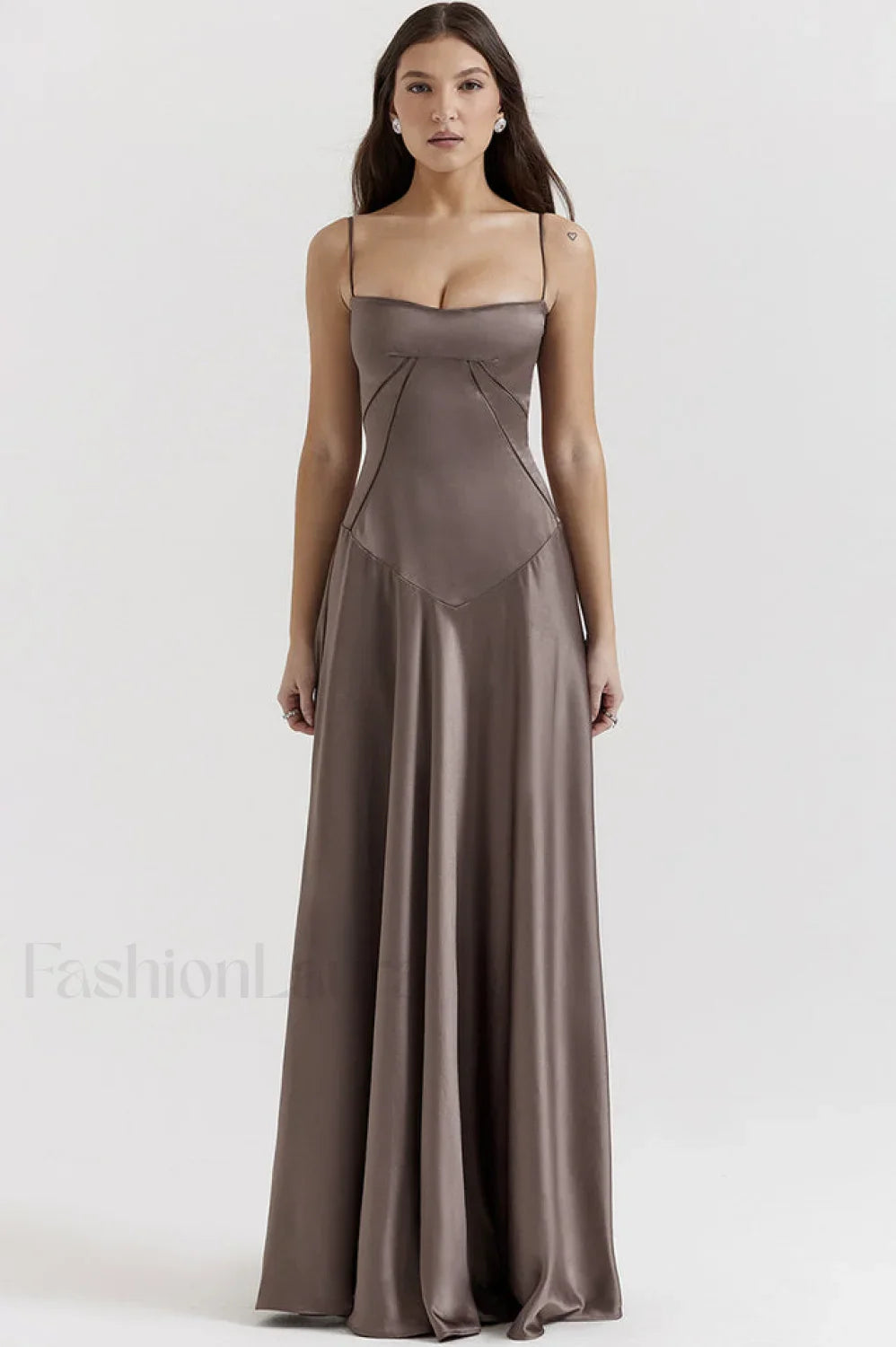 Anabella Black Lace Charming Up Maxi Dress S / Gray