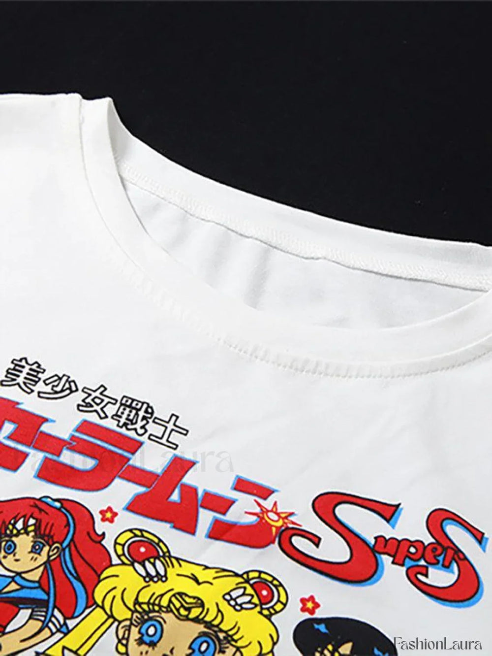 Anime Graphic Crop Top Tops&Tees