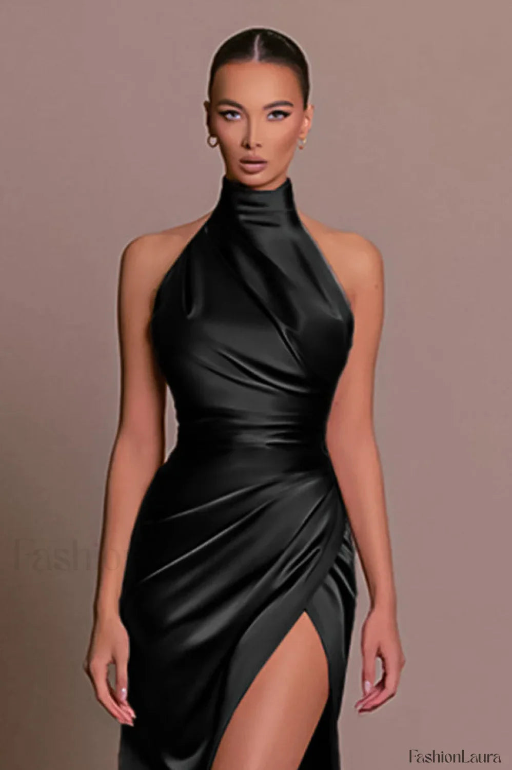 Anna Backless High Charming Spilt Maxi Dress