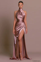 Anna Backless High Charming Spilt Maxi Dress S / 1#