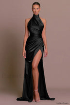 Anna Backless High Charming Spilt Maxi Dress S / 2#