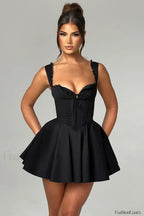 Antonella Elegant Mini Dress XS / Black