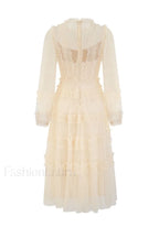 Araceli Long Stylish Sleeve Midi Dress