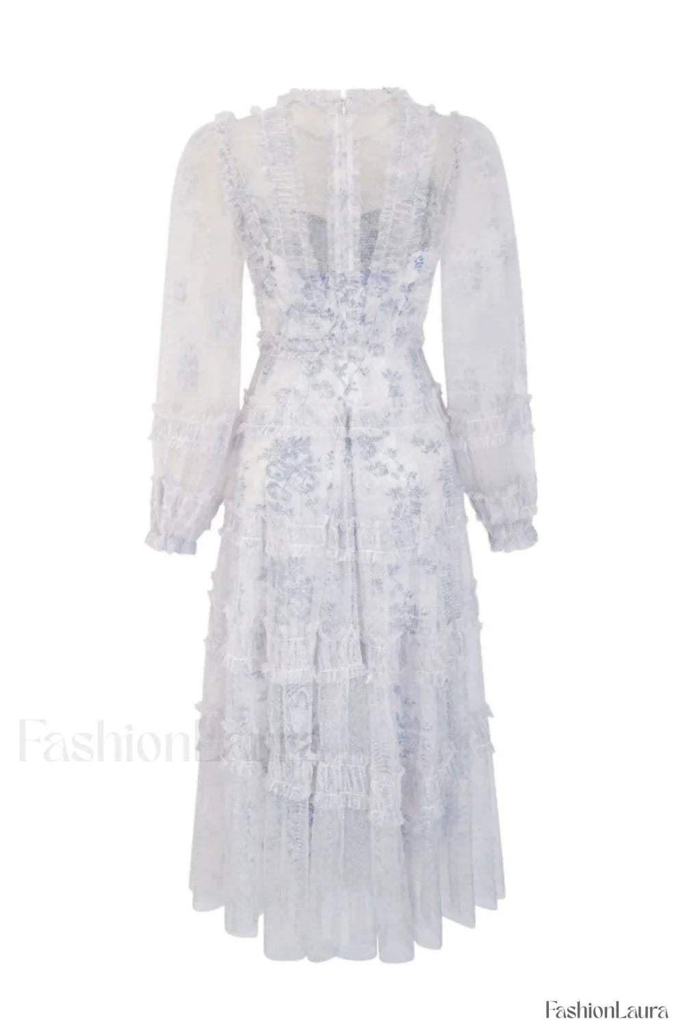 Araceli Long Stylish Sleeve Midi Dress