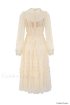 Araceli Long Stylish Sleeve Midi Dress