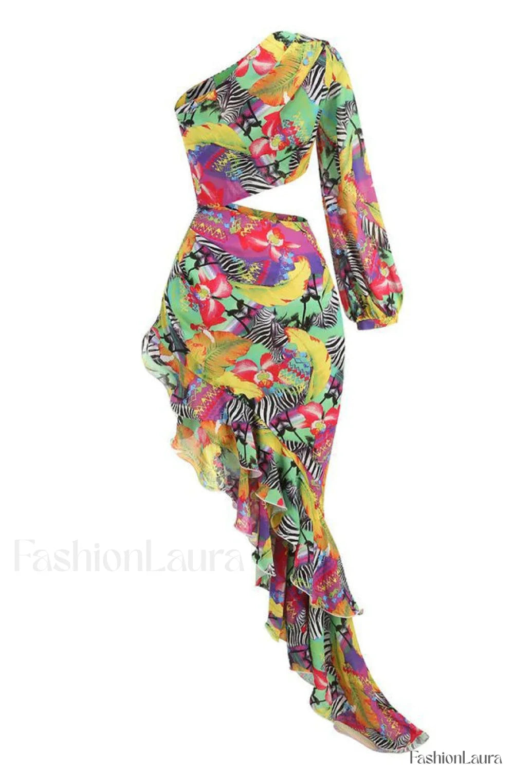 Asfrid Printed Stylish Maxi Dress