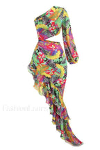 Asfrid Printed Stylish Maxi Dress