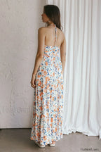 Asiah Halter Stylish Neck Maxi Dress