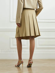 Asymmetric Striped High Waist Skirt