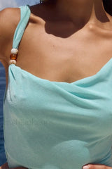 Asymmetrical Neckline Slimming Bodycon Knit Mini Dress