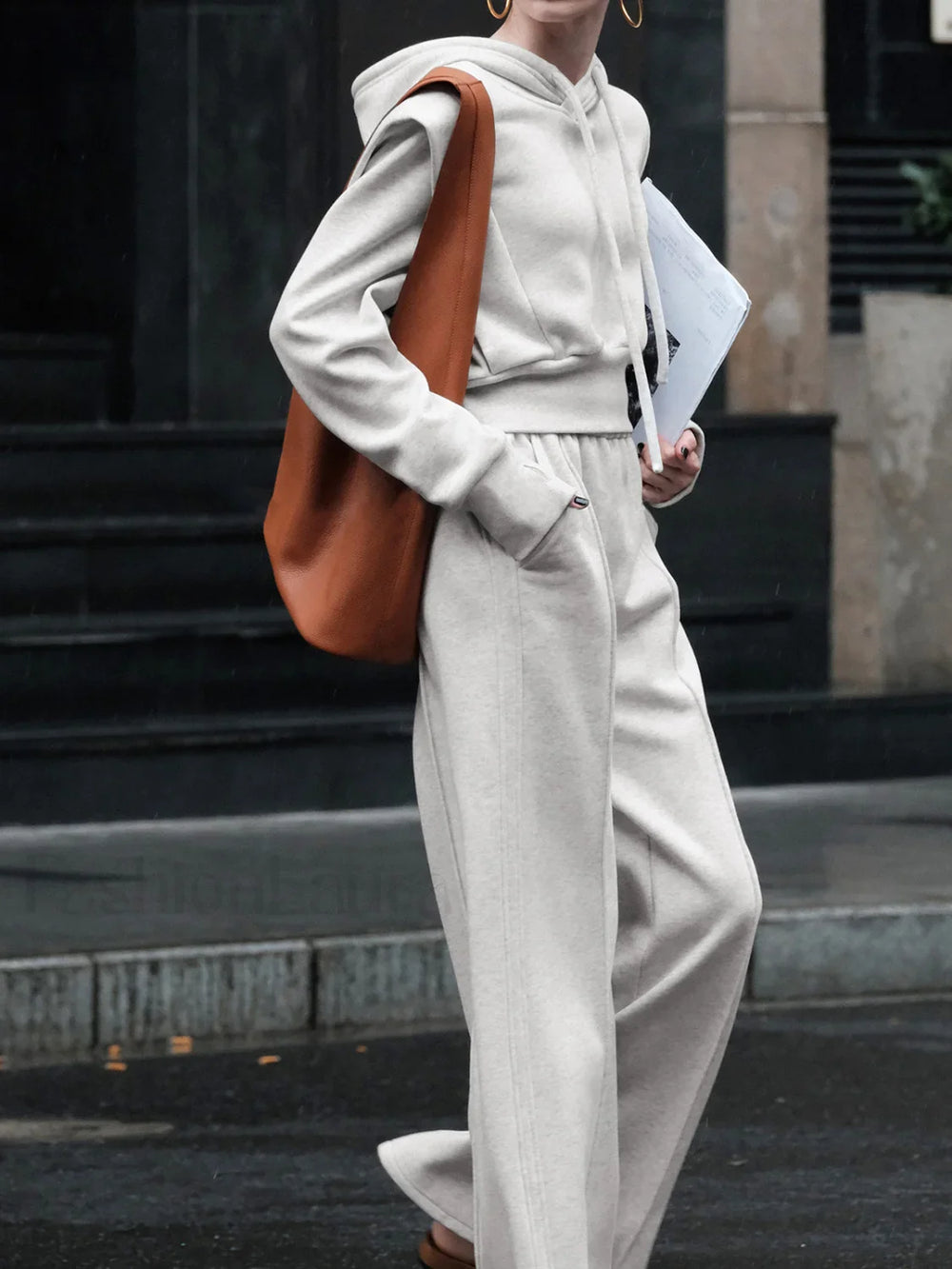 Athleisure Charming Drawstring Hoodie Sweatshirts & Hoodies L