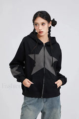 Autumn Spring Street Style Hoodie Black / M