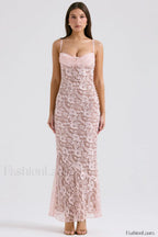 Azzurra Ice Stylish Blue Lace Dress