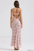 Azzurra Ice Stylish Blue Lace Dress