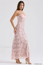 Azzurra Ice Stylish Blue Lace Dress