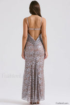 Azzurra Ice Stylish Blue Lace Dress