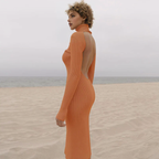 Julia Fashion - High Collar Back Hollow Dress