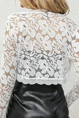 Crochet Lace Shrug Cardigan