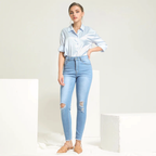 Julia Fashion - New Women's High Waist Jeans