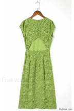 Backless Cut Out Charming Slit Midi Dress