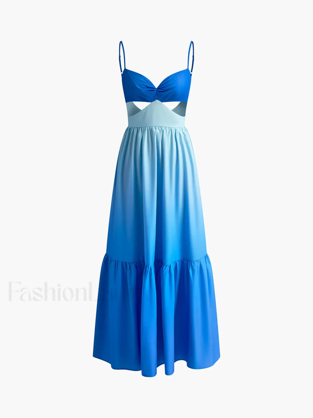 Backless Cutout Cami Long Dress Dresses