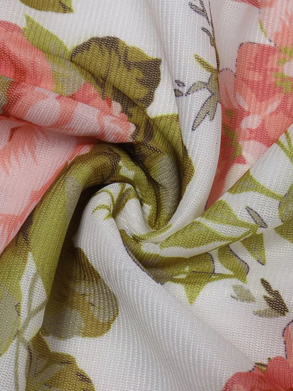 Backless Floral Mesh Mini Dress Mini Dresses