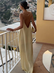 Backless Vacation Graceful Long Dress Dresses