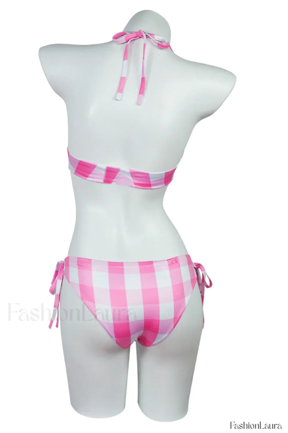 Barbie Movie Margot Charming Pink Plaid Check Dress