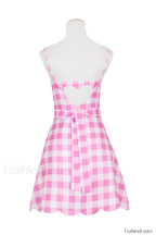 Barbie Movie Margot Charming Pink Plaid Check Dress