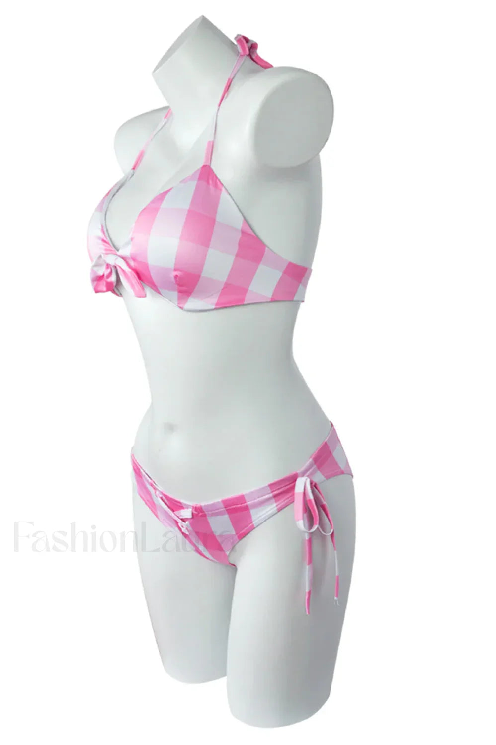 Barbie Movie Margot Charming Pink Plaid Check Dress