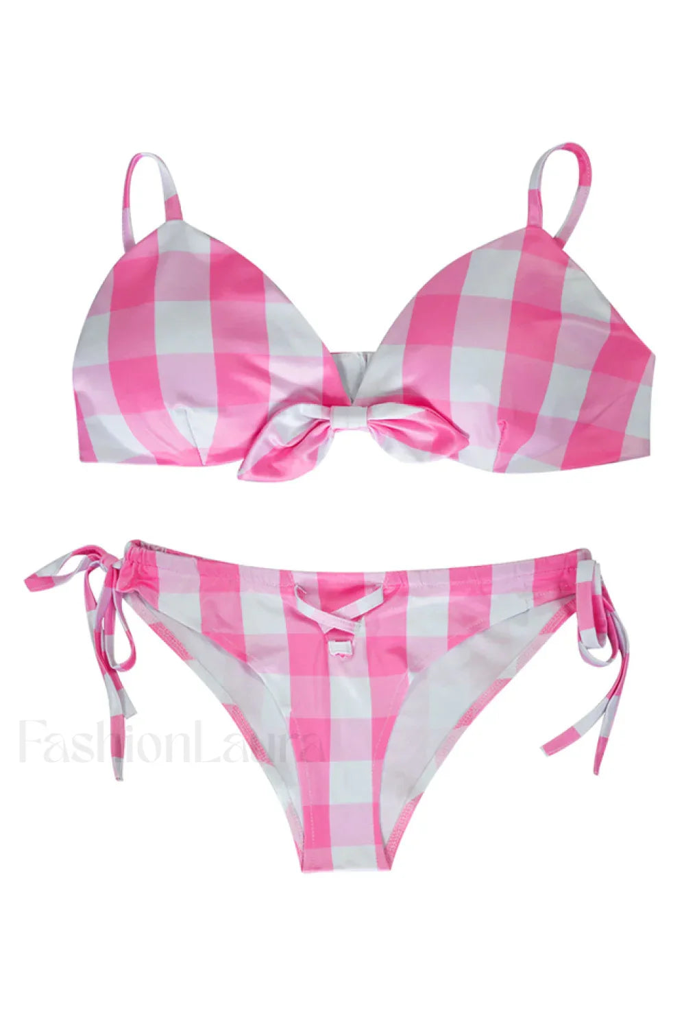 Barbie Movie Margot Charming Pink Plaid Check Dress S / Style 6