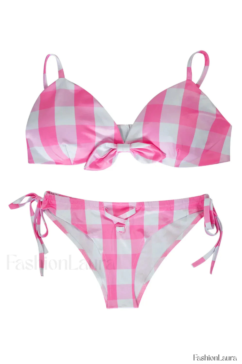 Barbie Movie Margot Charming Pink Plaid Check Dress S / Style 6