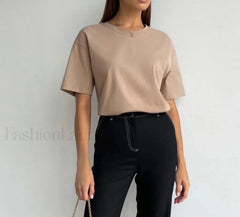 Basic Cotton Loose T Shirt