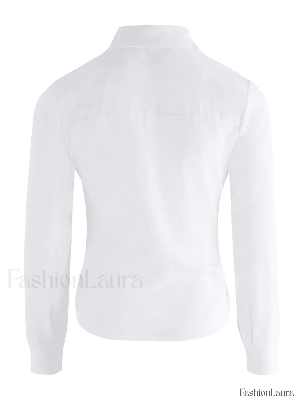 Basic Long Sleeve Button Blouse Shirts