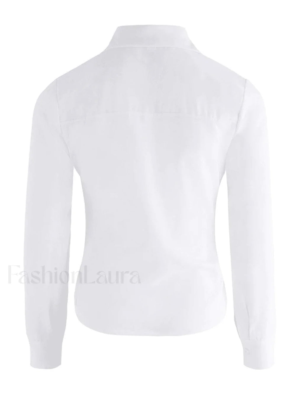 Basic Long Sleeve Button Blouse Shirts