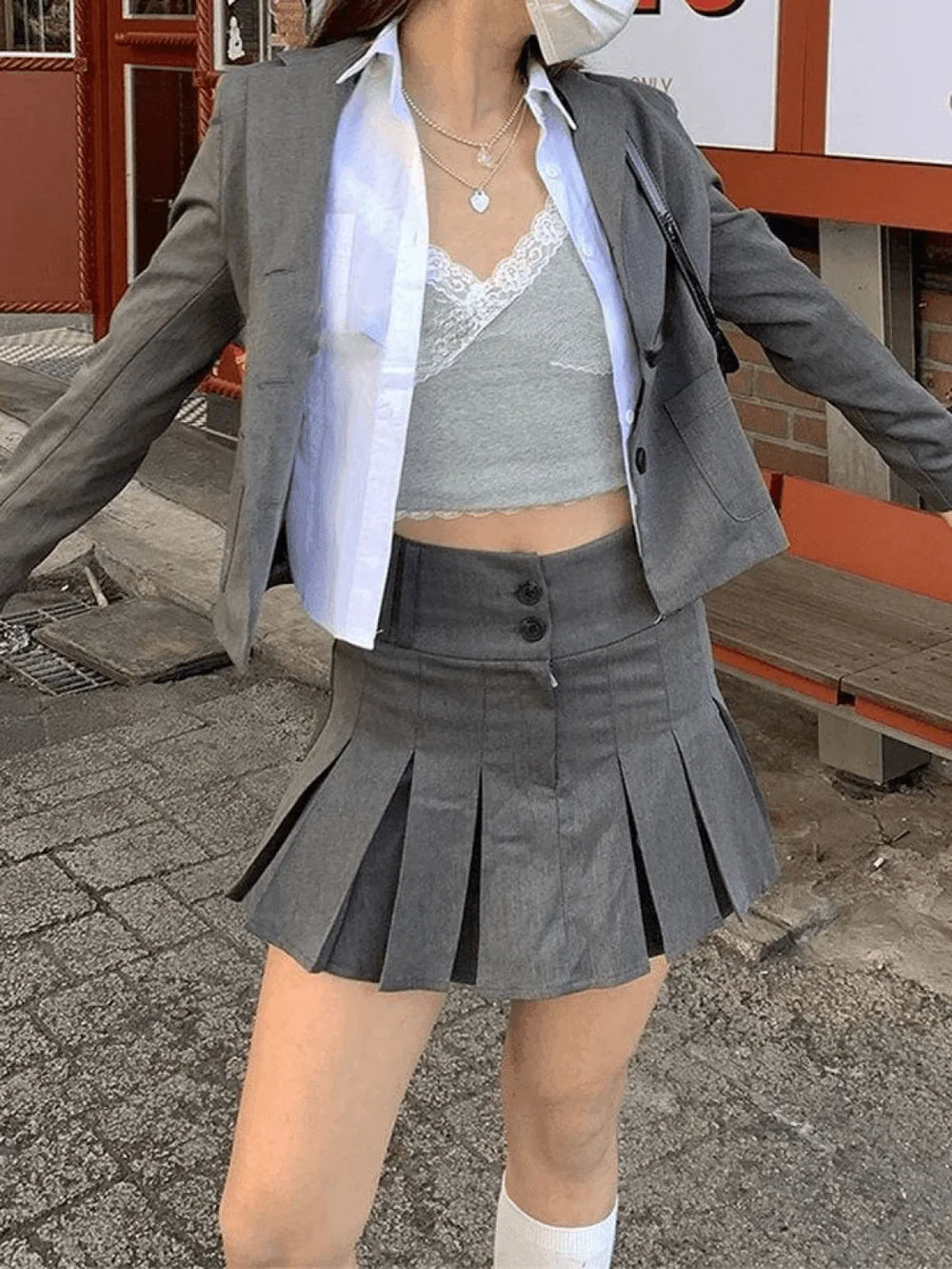 Basic Long Sleeve Button Blouse Shirts