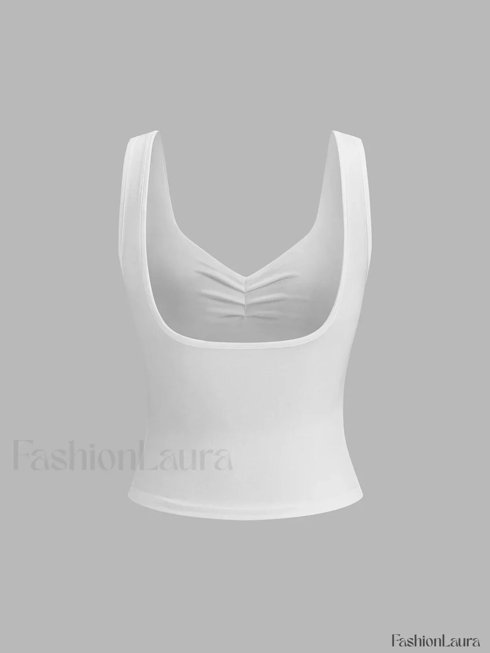 Basic Solid Strappy Top Tank Tops & Camis