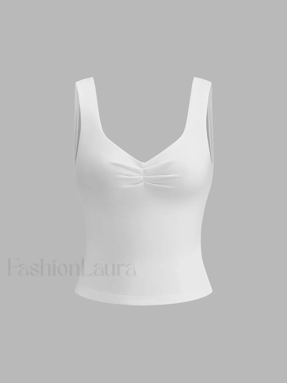 Basic Solid Strappy Top Tank Tops & Camis