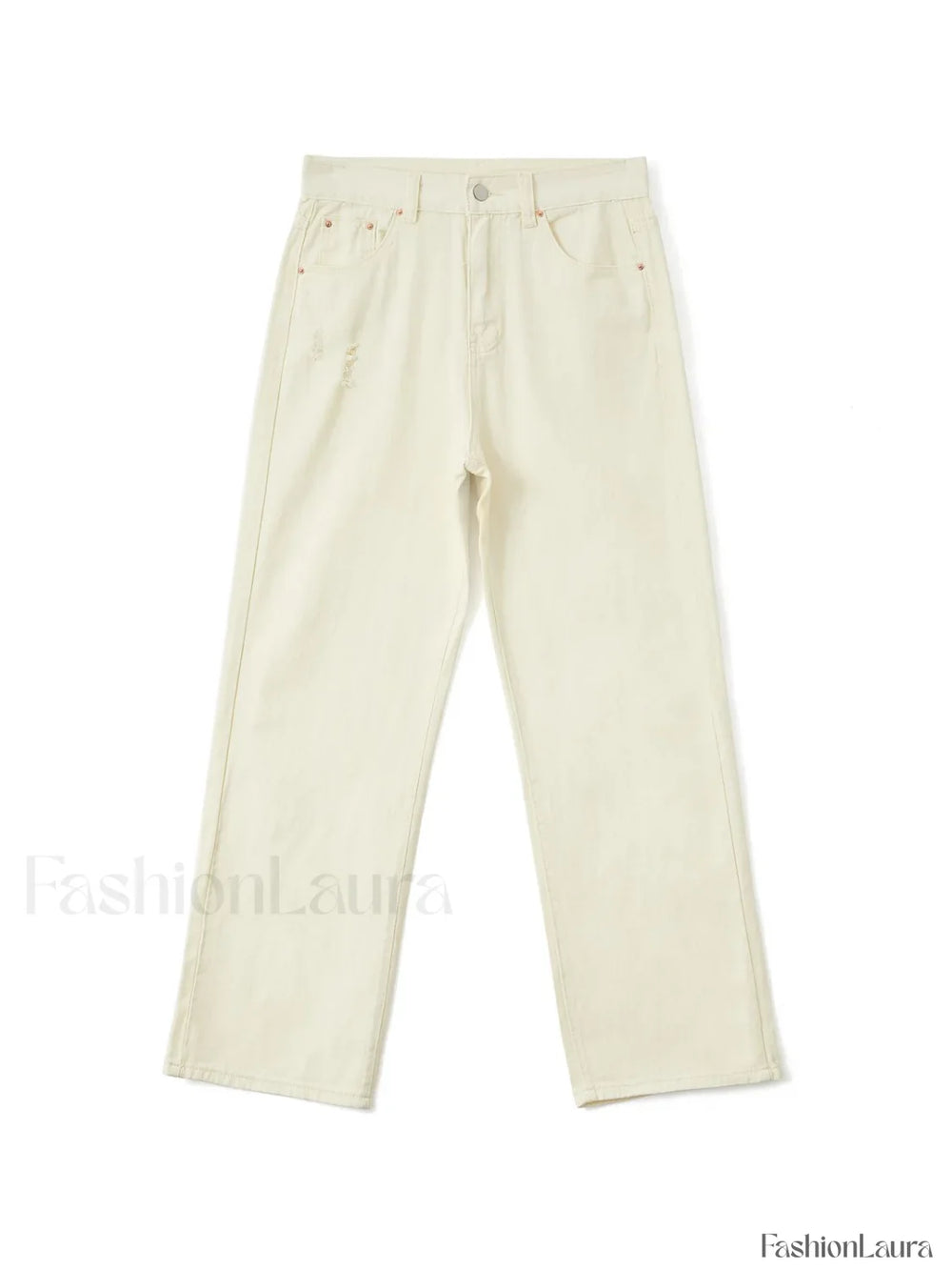 Basic Wash Straight Leg Boyfriend Jeans Boyfriend Jeans